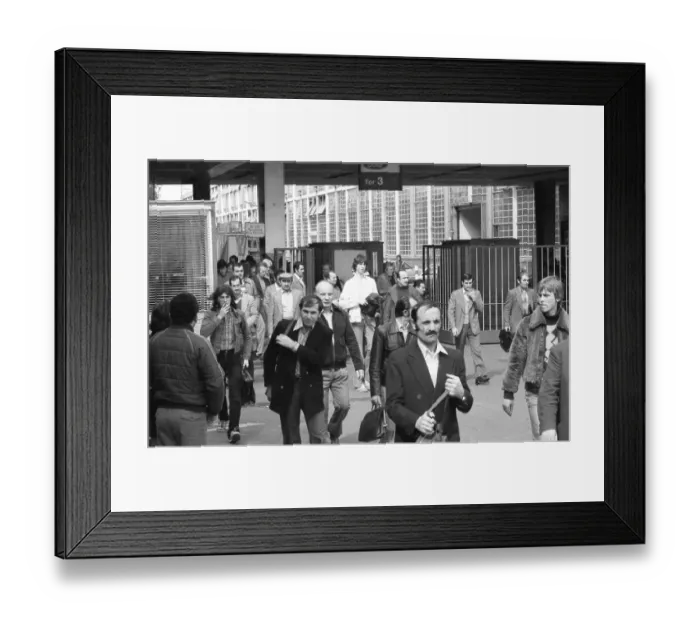 Framed Print : Shift change at Fordwerke, the proportion of Turkish migrants is striking 09 Framed Print : Shift change at Fordwerke, the proportion of Turkish migrants is striking 09
