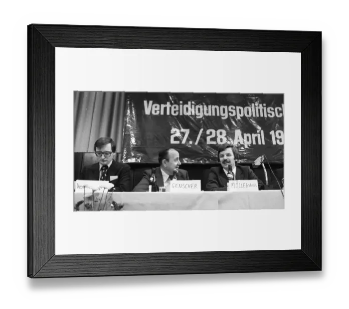 Framed Print : Defence policy congress of the Free Democratic Party (FDP) on 27