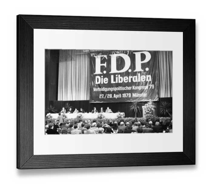Framed Print : Defence Policy Congress of the Free Democratic Party (FDP) on 27 Framed Print : Defence Policy Congress of the Free Democratic Party (FDP) on 27