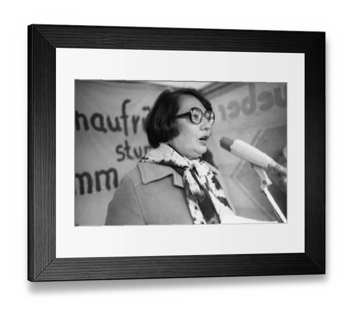 Framed Print : Thousands of mainly young people demonstrated in Munich on 7 December 1979 for disarmament in East and West Framed Print : Thousands of mainly young people demonstrated in Munich on 7 December 1979 for disarmament in East and West