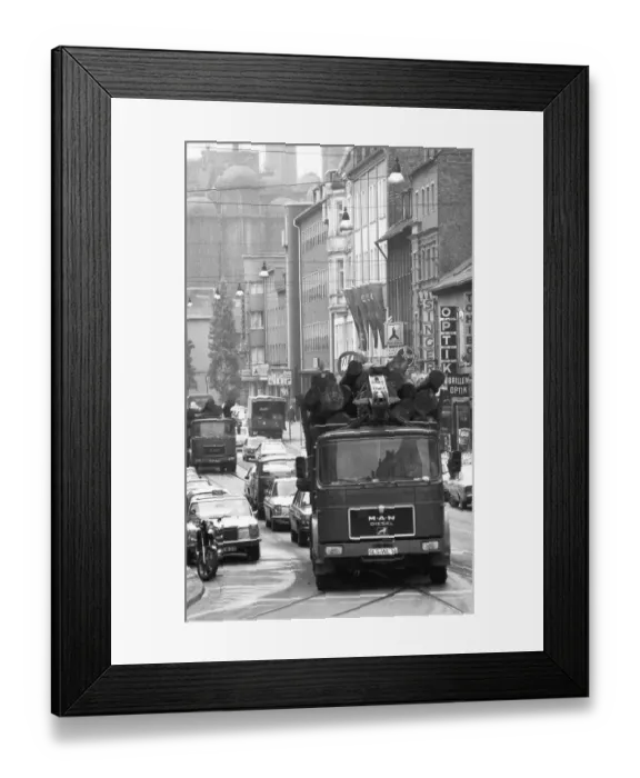 Framed Print : The town of Neunkirchen was dominated by industrial dirt and the Neunkircher Eisenwerke on 02