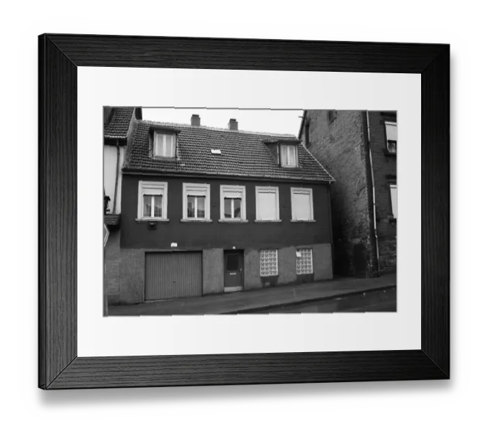 Framed Print : The town of Neunkirchen was dominated by industrial dirt and the Neunkircher Eisenwerke on 02