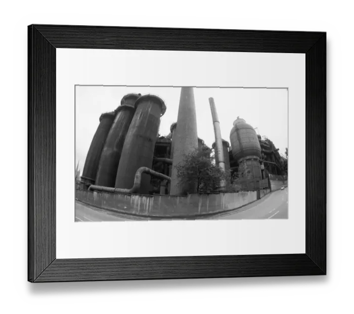 Framed Print : The town of Neunkirchen was dominated by industrial dirt and the Neunkircher Eisenwerke on 02