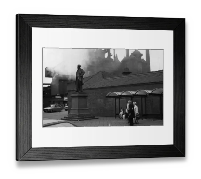 Framed Print : The town of Neunkirchen was dominated by industrial dirt and the Neunkircher Eisenwerke on 02 Framed Print : The town of Neunkirchen was dominated by industrial dirt and the Neunkircher Eisenwerke on 02