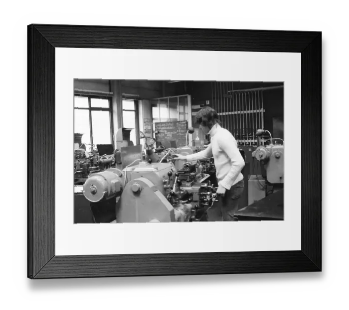 Framed Print : Training at the Volkswagen plant is sought after by apprentices and is considered exemplary 11