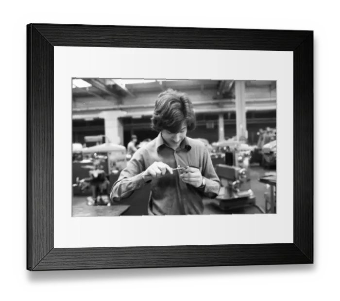 Framed Print : Training at the Volkswagen plant is sought after by apprentices and is considered exemplary 11 Framed Print : Training at the Volkswagen plant is sought after by apprentices and is considered exemplary 11