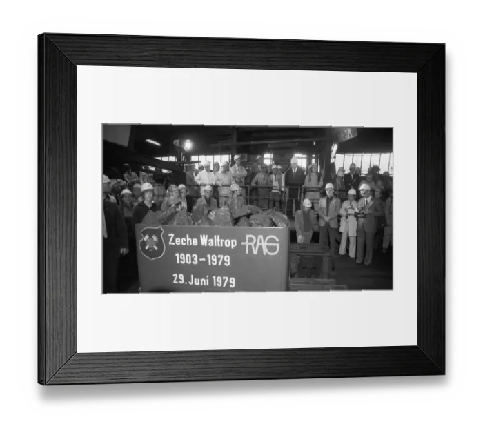 Framed Print : With the last dog the coal mine Waltrop ended its coal feeding in the coalfield on 29