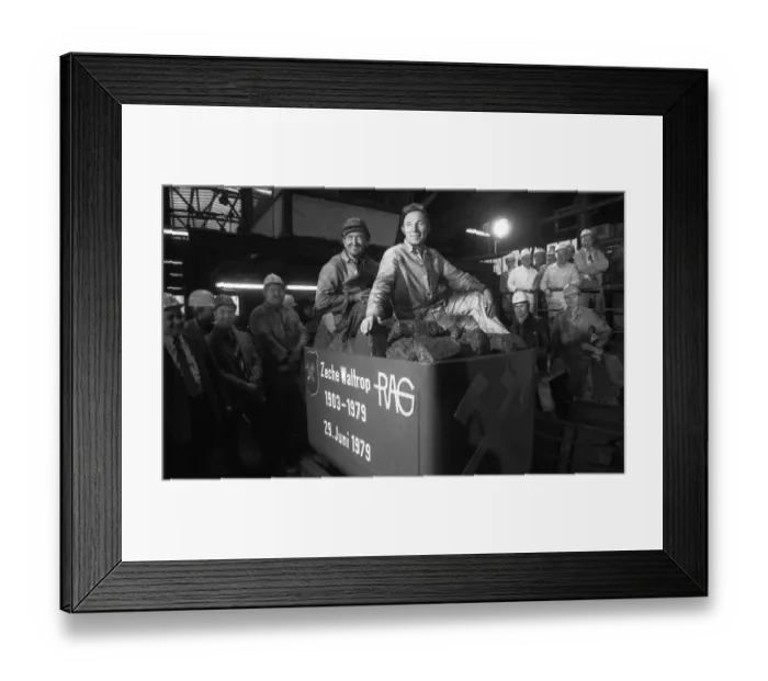Framed Print : With the last dog the coal mine Waltrop ended its coal feeding in the coalfield on 29