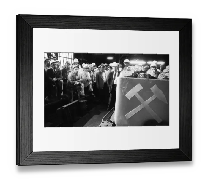 Framed Print : With the last dog the coal mine Waltrop ended its coal feeding in the coalfield on 29 Framed Print : With the last dog the coal mine Waltrop ended its coal feeding in the coalfield on 29