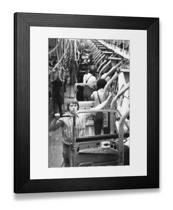 Framed Print : Production of the Golf at the VW plant on 10