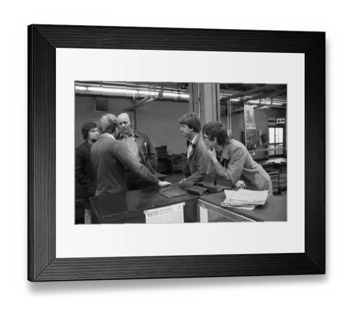 Framed Print : Production of the Golf at the VW plant on 10