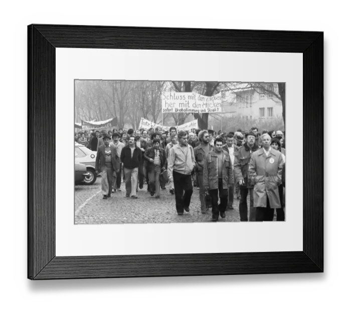 Framed Print : With warning strikes, demonstrations and rallies