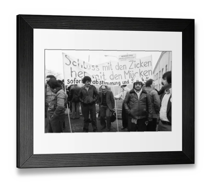 Framed Print : With warning strikes, demonstrations and rallies Framed Print : With warning strikes, demonstrations and rallies