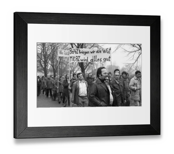 Framed Print : With warning strikes, demonstrations and rallies