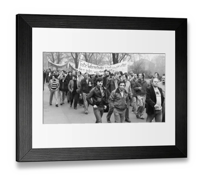 Framed Print : With warning strikes, demonstrations and rallies Framed Print : With warning strikes, demonstrations and rallies