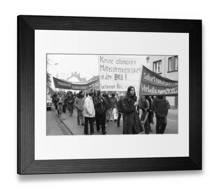 Framed Print : About 8, 000 young people, students and schoolchildren demonstrated against militarism