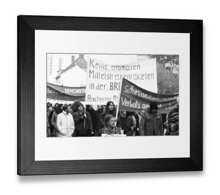 Framed Print : About 8, 000 young people, students and schoolchildren demonstrated against militarism