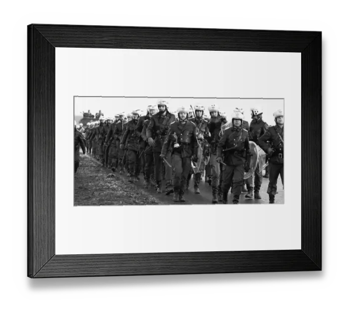 Framed Print : About 100, 000 demonstrators, peaceful and violent