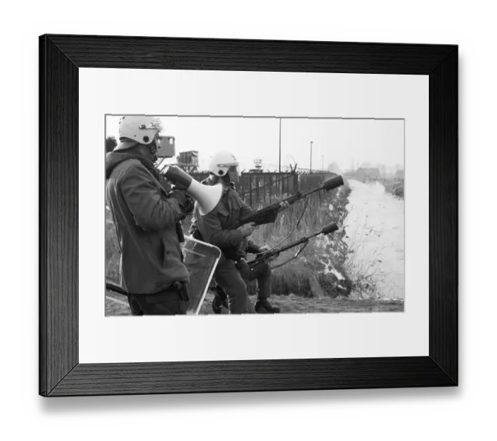 Framed Print : About 100, 000 demonstrators, peaceful and violent Framed Print : About 100, 000 demonstrators, peaceful and violent