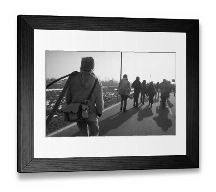 Framed Print : About 100, 000 demonstrators, peaceful and violent