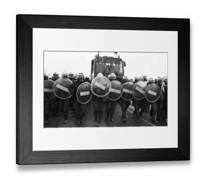 Framed Print : About 100, 000 demonstrators, peaceful and violent Framed Print : About 100, 000 demonstrators, peaceful and violent
