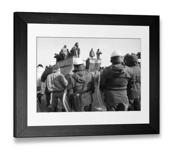 Framed Print : About 100, 000 demonstrators, peaceful and violent Framed Print : About 100, 000 demonstrators, peaceful and violent