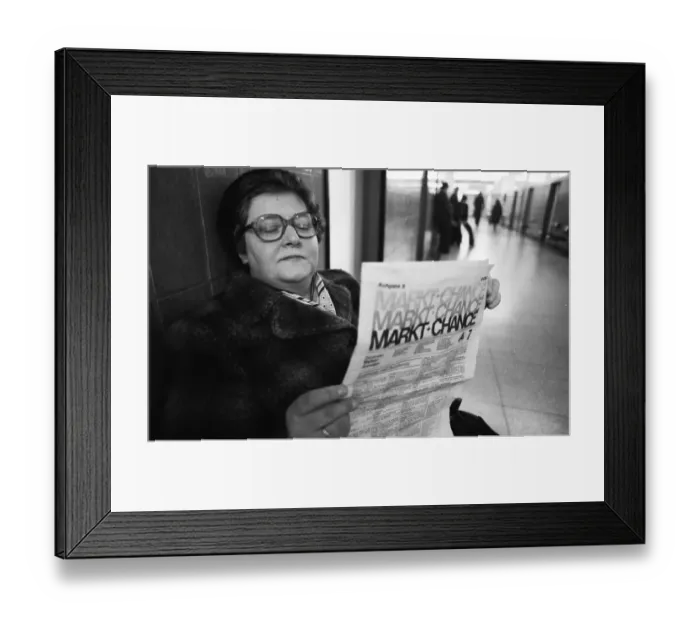 Framed Print : Unemployed at the Dortmund Labour Office on 18 Framed Print : Unemployed at the Dortmund Labour Office on 18