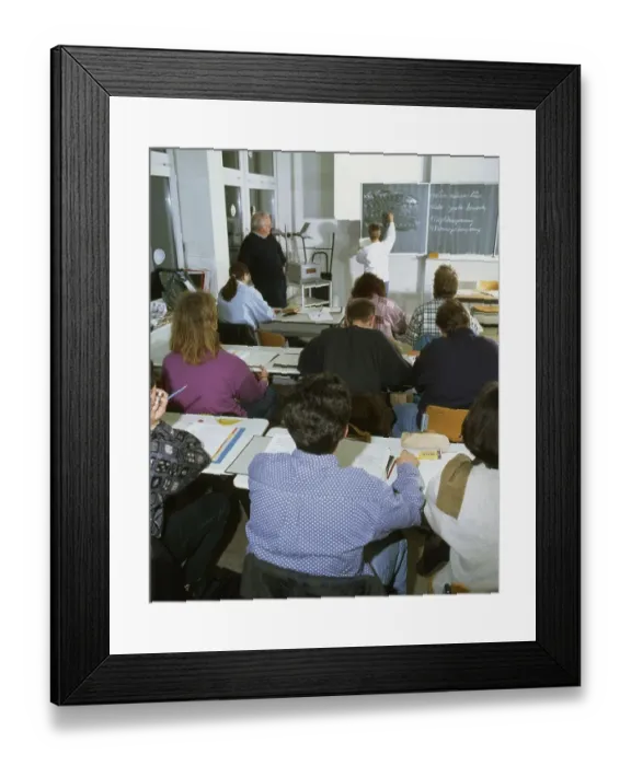Framed Print : Lessons in the 2nd educational pathway