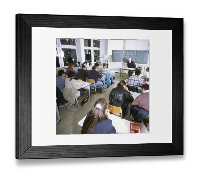 Framed Print : Lessons in the 2nd educational pathway