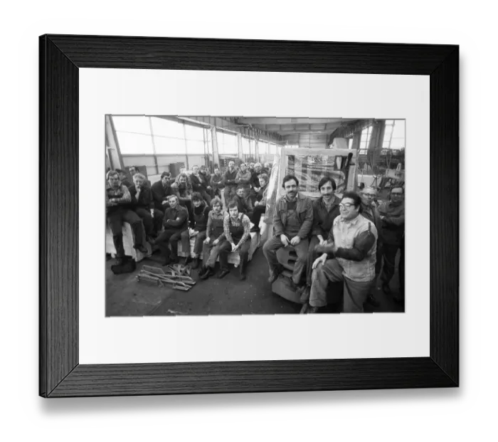 Framed Print : Warning strike by IG Metall in the collective bargaining dispute at Orenstein & paddock on 05 Framed Print : Warning strike by IG Metall in the collective bargaining dispute at Orenstein & paddock on 05