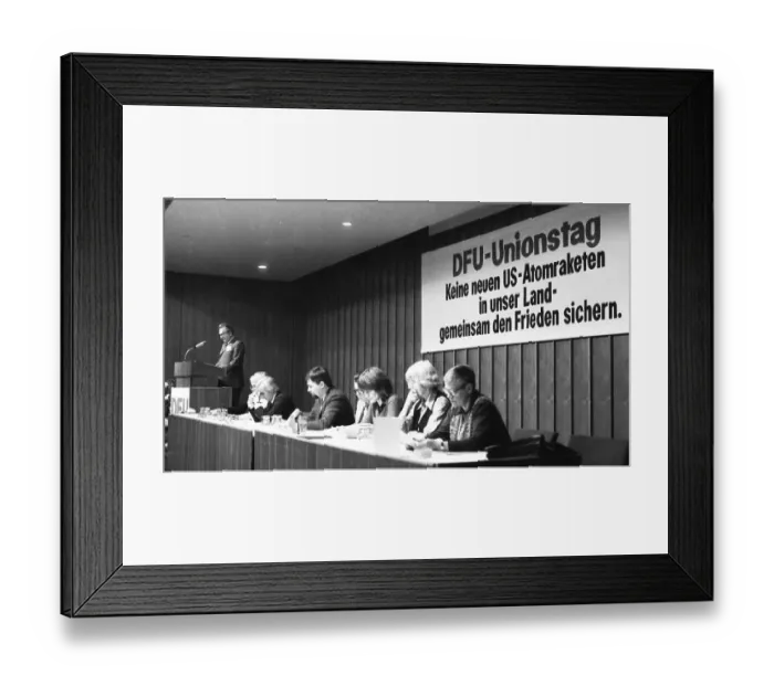 Framed Print : The DFU Union Congress (Party Congress) on 15