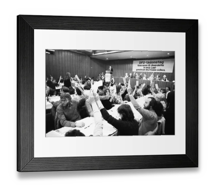 Framed Print : The DFU Union Congress (Party Congress) on 15