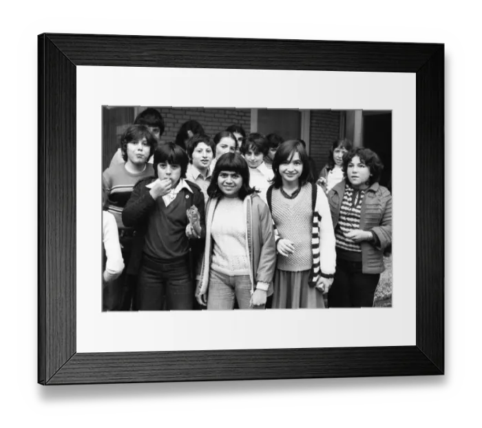 Framed Print : Teaching at a Hauptschule. The proportion of pupils with German parents is smaller than that with migrants 09