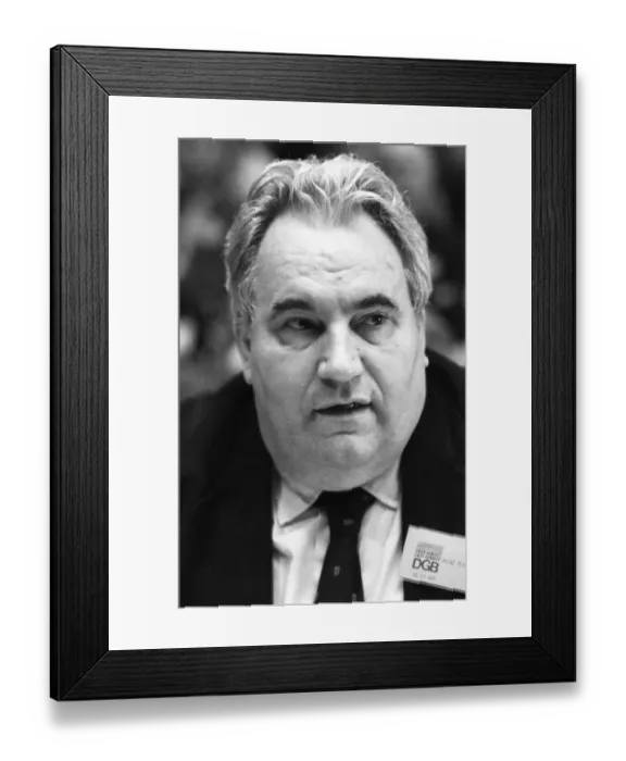Framed Print : 4th Extraordinary Congress of the German Trade Union Confederation (DGB) on 12