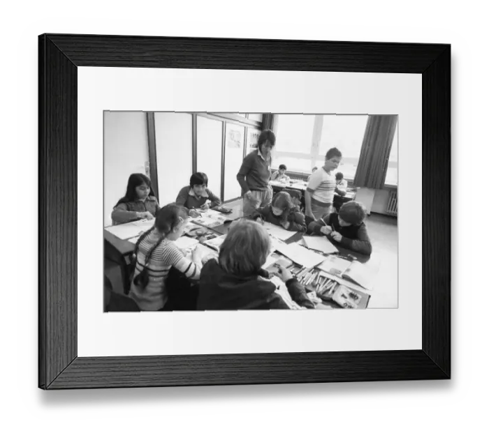 Framed Print : Teaching at a Hauptschule. The proportion of pupils with German parents is smaller than that with migrants 09 Framed Print : Teaching at a Hauptschule. The proportion of pupils with German parents is smaller than that with migrants 09