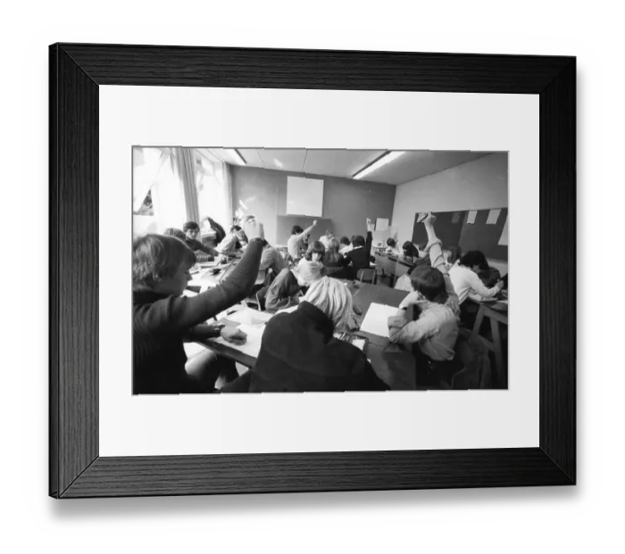 Framed Print : Teaching at a Hauptschule. The proportion of pupils with German parents is smaller than that with migrants 09 Framed Print : Teaching at a Hauptschule. The proportion of pupils with German parents is smaller than that with migrants 09