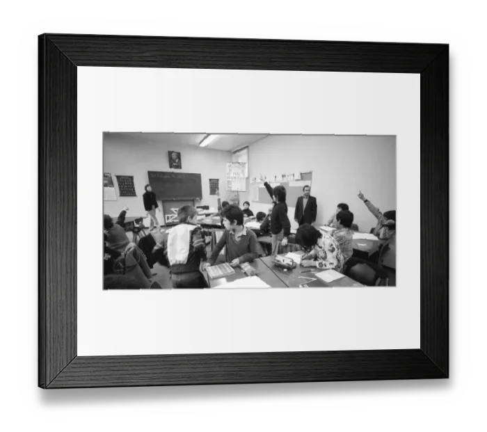 Framed Print : Teaching at a Hauptschule. The proportion of pupils with German parents is smaller than that with migrants 09 Framed Print : Teaching at a Hauptschule. The proportion of pupils with German parents is smaller than that with migrants 09