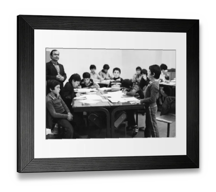 Framed Print : Teaching at a Hauptschule. The proportion of pupils with German parents is smaller than that with migrants 09 Framed Print : Teaching at a Hauptschule. The proportion of pupils with German parents is smaller than that with migrants 09