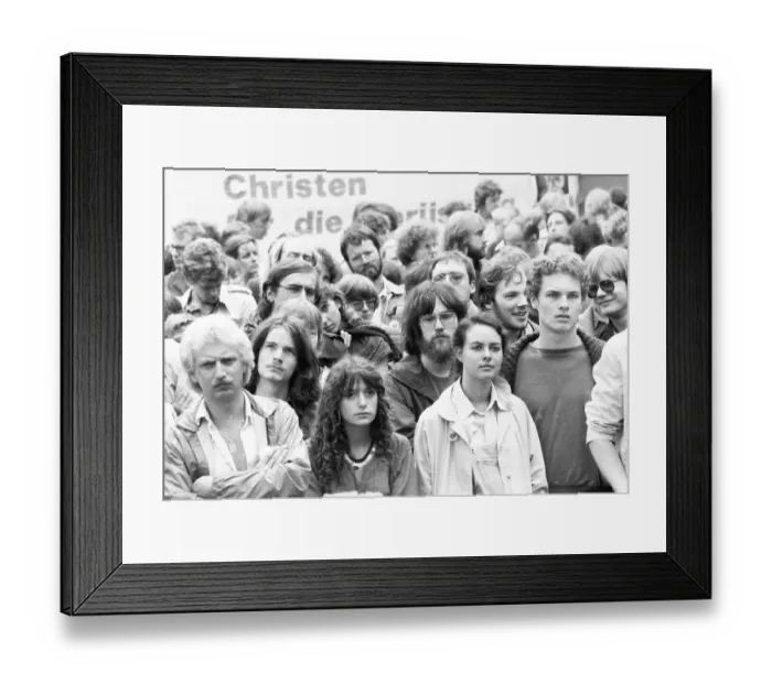Framed Print : The peace movement demonstrated on the occasion of the Anti-War Day with the Cologne Peace Weeks on 31