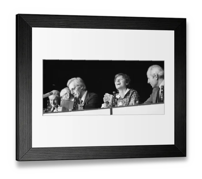 Framed Print : The rejection of the NATO decision was the central theme of this conference