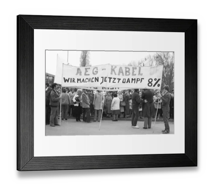 Framed Print : The IG Metall (union for metal) (engineering and electronics)