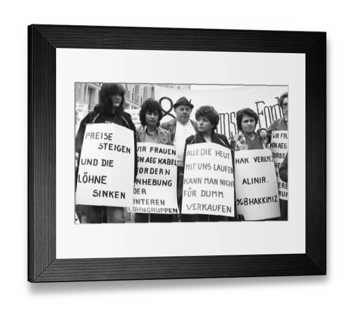 Framed Print : The IG Metall (union for metal) (engineering and electronics)