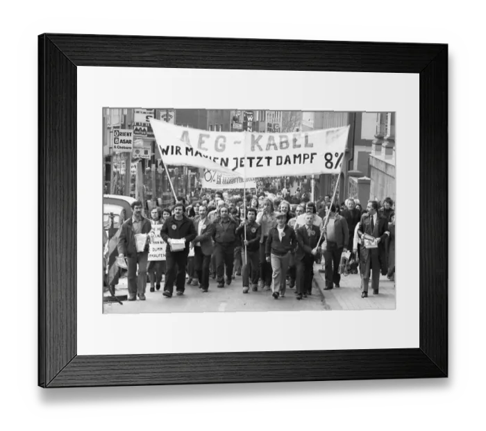Framed Print : The IG Metall (union for metal) (engineering and electronics)