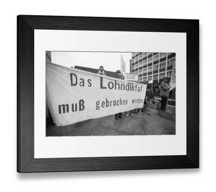Framed Print : The IG Metall (union for metal) (engineering and electronics)