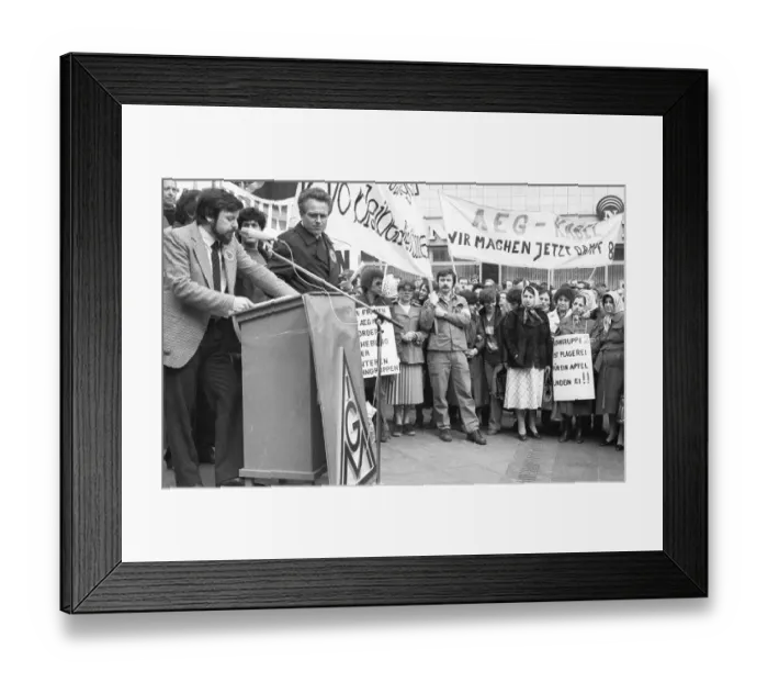 Framed Print : The IG Metall (union for metal) (engineering and electronics)
