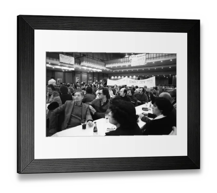 Framed Print : IG Metall conference on coal and steel co-determination