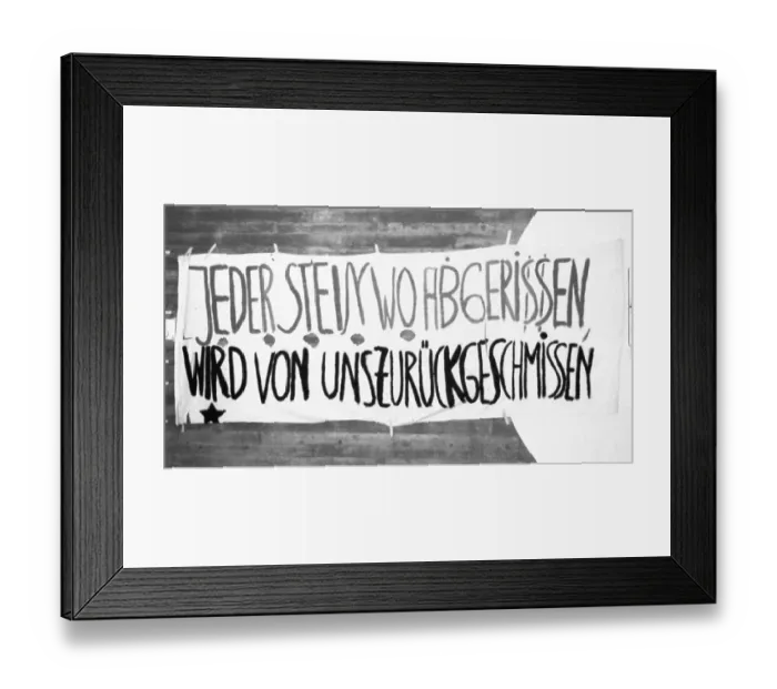 Framed Print : Congress of the alternative, left-wing scene on squatting on 28