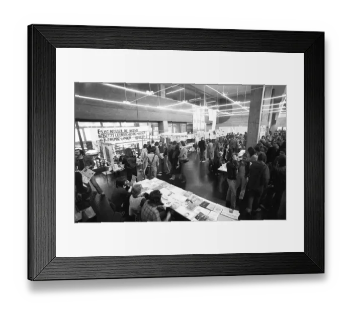 Framed Print : Congress of the alternative, left-wing scene on squatting on 28