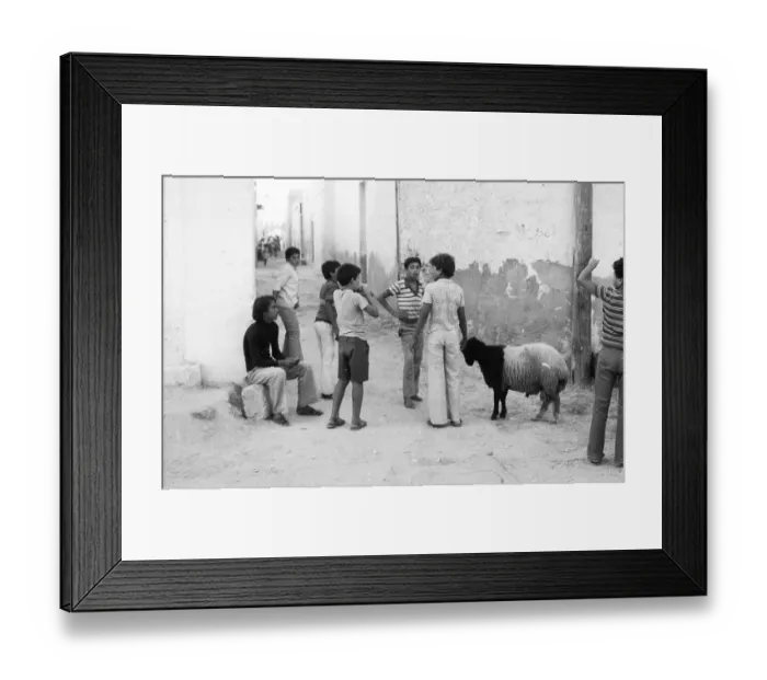 Framed Print : Country and people, old town on 05