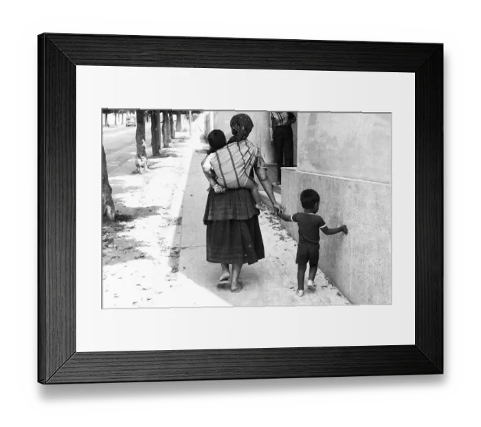 Framed Print : Country and people, old town on 05